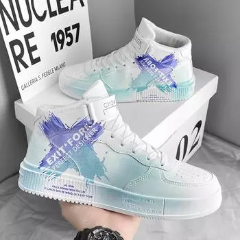 Обувь в стиле аниме. Обувь для косплея. Мужская вулканизированная обувь. Кроссовки в стиле аниме. Обувь для школьной вечеринки. Кроссовки 39-44. 39 синий