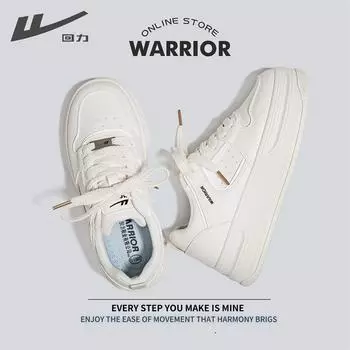 Обувь Warrior Board, женская универсальная спортивная и досуговая обувь, увеличивающая рост, белые туфли на платформе 35