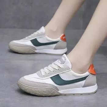 Обувь женская летняя 2024 года, новые парусиновые туфли, маленькие белые туфли, универсальные туфли на плоской подошве, спортивная обувь, обувь для скейтбординга 35 чёрный