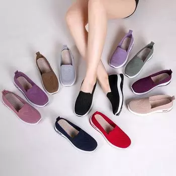 Обувь женская модная дышащая женская повседневная одинарная обувь с мягкой подошвой женская обувь зарубежная торговля женская обувь фабрика прямые волосы 35 бежевый