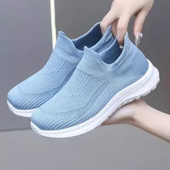Обувь женская новая весенне-осенняя модная повседневная спортивная обувь одинарные туфли дышащая трендовая сетчатая спортивная женская обувь 36