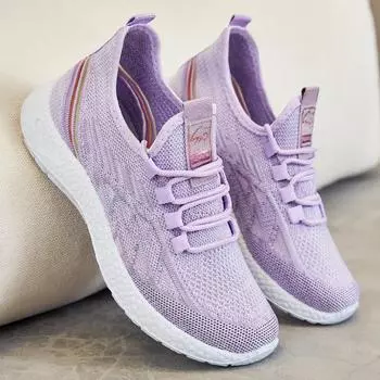 Обувь женская новая женская обувь одиночные туфли полиуретановые Fly тканые повседневные спортивные туфли женские 36