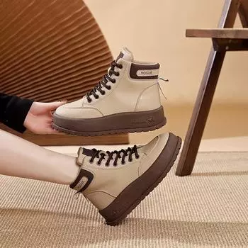 Обувь женская обувь с высоким верхом новая осенняя платформа взрыв универсальная обувь для доски повседневная спортивная обувь женская T 35 хаки