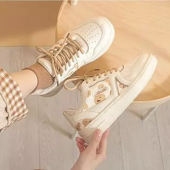 Обувь женская осенняя новая спортивная и досуговая обувь универсальная модная обувь маленькие белые туфли модная обувь для досок 35