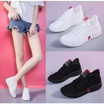 Обувь Женская сетчатая обувь Женская летняя дышащая маленькая белая повседневная спортивная обувь 36 белый