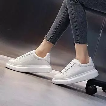 Обувь женская Сотни летних белых туфель Сотни туфель на толстой подошве Модели для пар студентов Мужские и женские туфли для сноуборда 40 чёрный