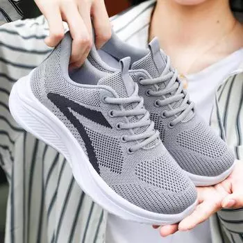 Обувь женская, весенняя новая легкая спортивная обувь, кроссовки для бега повседневная обувь 36 чёрный