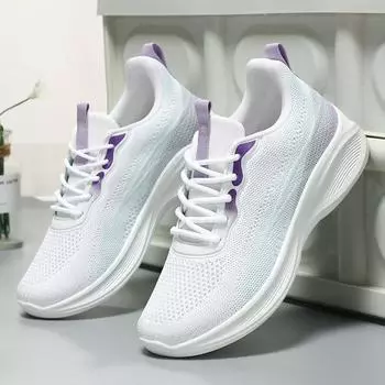 Обувь Женская весенняя повседневная обувь на одинарной платформе Все модные женские туфли Легкая спортивная обувь на мягкой подошве 36