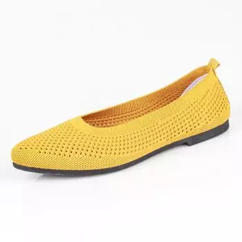 Обувь Женская весенняя женская обувь Повседневная обувь для мам Носки Сетчатая обувь Спортивная женская обувь с мягкой подошвой 41 чёрный