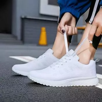 Обувь Женские белые кроссовки Adventure Chunky Shoes Трикотажные туфли для женщин и детей Теннисные женские эспадрильи Теннис 35 чёрный