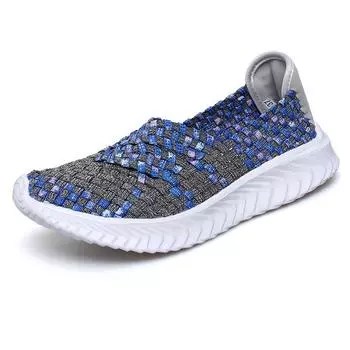 Обувь Женские плетеные кроссовки Женские повседневные туфли Стильные кроссовки для девочек Женские дышащие кроссовки для ходьбы 4.5 бежевый