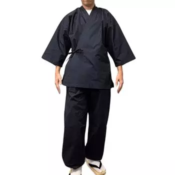 Обычная хлопковая рабочая темная [Edoten] Samue, 100% хлопок, Samue, Одежда, Домашняя одежда, Samue, Мужская (LL, Синий)