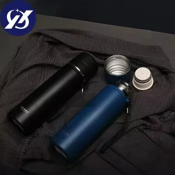 Обычная вакуумная кружка-пуля для студентов, простые портативные чашки для воды для отдыха на открытом воздухе 460 красный