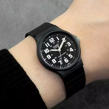 Обычные аналоговые наручные часы Casio с высокой видимостью для медсестер, малошумных часов и студенческих экзаменов.