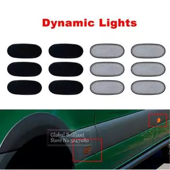 Обычные/динамические 36 светодиодных боковых габаритных огней, указатель поворота, панельная лампа 12 В для Volkswagen Crafter, для Benz Sprinter W906 06-13