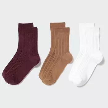 обычные носки UNIQLO (3P) кабель