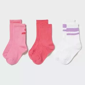 Обычные носки UNIQLO GIRLS с логотипом 3P
