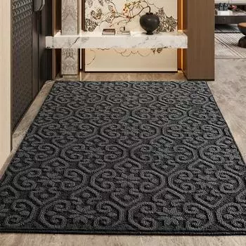 Обычный коврик для удаления пыли и песка из домашней двери, износостойкий противоскользящий коврик из полипропилена для крыльца дома 61*92cm