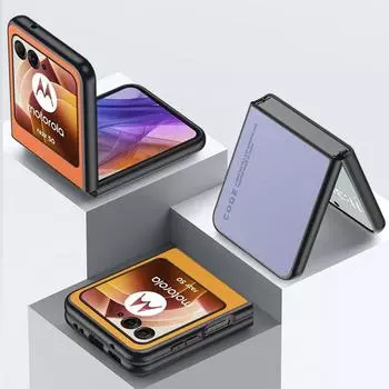Обычный кожаный чехол для Motorola Razr 50, ультраматовый бампер, ультратонкий противоударный жесткий чехол для телефона Moto Razr50, ультразащитный чехол для камеры Razr 50 Ultra