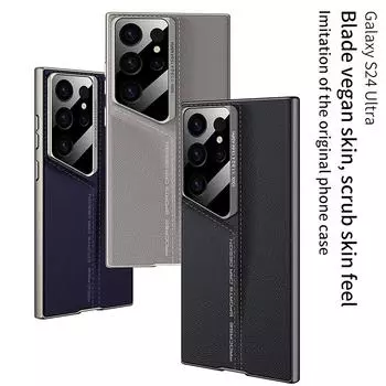 Обычный кожаный чехол для телефона Blade для Samsung Galaxy S24ultra S23ultra, модный устойчивый к падениям S24 S23Ultra защитный чехол For Samsung S24Ultra
