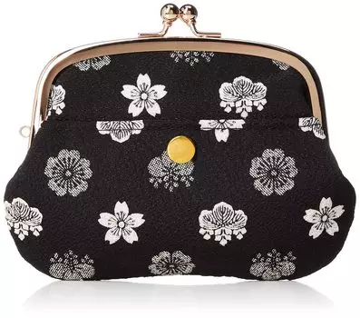 Обычный Uni Сделано в Futakoshi Японская одежда для родителей и детей Gosan Black [Wakomono Kobou] (№0207) Текстиль, Япония, Чиримен, Узор, Кошелек,