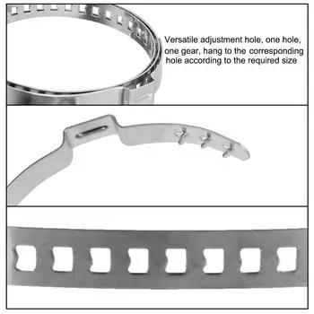 Обжимной хомут пыльника ШРУСа оси, хомут пыльника ШРУСа приводного вала 20-50 мм 50-120 мм, регулируемый зажим для шариковой обоймы, комплект из 5 шт., нержавеющая сталь