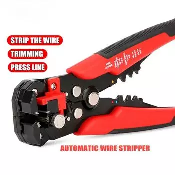 Обжимные клещи для кабеля, регулируемый автоматический инструмент для зачистки проводов, многофункциональные клещи для зачистки, обжимные клещи, ручной инструмент 1PCS
