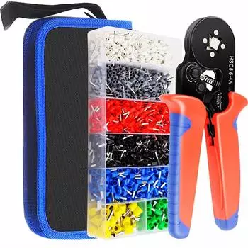 Обжимные клещи для наконечников, инструменты для трубчатых клемм HSC8 6-4A/6-6A/16-6(макс. 0,08-16 мм)Бытовые электроприборы для щипцов для проводов