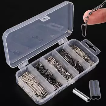 Обжимные втулки с одним или двумя стволами, поводок для лески, медная леска, соединитель трубки