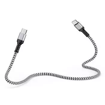 Ocbuo кабель типа c короткий usb-кабель типа c-usb-c 30 Вт быстрая зарядка короткий 30 см подлинный Удобный для переноски usb pd iphone15 iPhone16e typesee Type C для