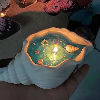 Ocean Breeze Quicksand Creative Conch Ароматерапевтическая свеча Ракушка Свеча ручной работы Подарок на день рождения Подарок-компаньон