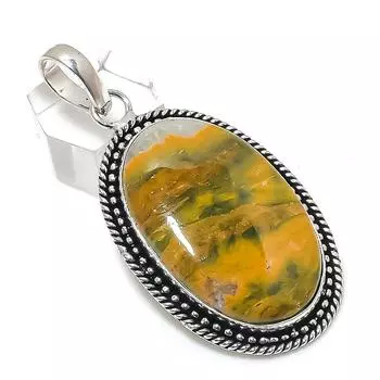 Ocean Jasper Gemstone Handmade 925 Sterling Silver Jewelry Pendant 2.56 B1u58