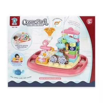 Ocean Park Water Block Play Bath Play Set Crab, корейские игрушки для ванны