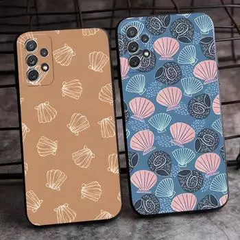 Ocean Shell Phone Case For Sumsung A02 A13 A31 A21 A33 A22 A53 A52 A73 A32 A50 A20 A40 A23 Back Cover Samsung A20e
