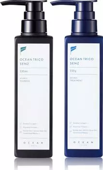 OCEAN TRICO SENZ Scalp Shampoo Treatment Set Шампунь от перхоти 330 мл/330 г для мужчин