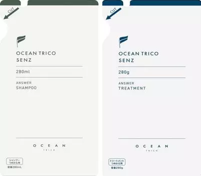 OCEAN TRICO SENZ Шампунь для кожи головы (Набор пополнения) 280мл/280г