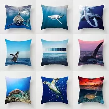 Ocean World Декоративная наволочка для гостиной, офиса, украшения для дома, наволочка 40x40cm