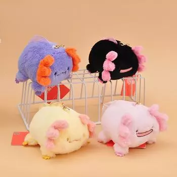 Oceanarium Cute Salamander Plush Doll Cartoon Animal Plush Pendant Key Chain Dolls Kids Child Christmas Gifts Bag Doll чёрный