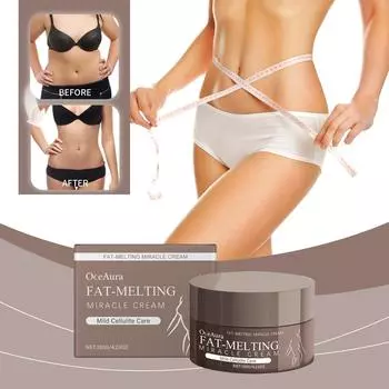 OCEAURA Fat-Melting Miracle Cream Нежный укрепляющий кожу увлажняющий массажный уход для тела Уход за телом Крем белый