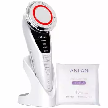 [Оценено косметологами и опубликовано в популярных журналах] Аппарат для горячей/холодной терапии лица ANLAN PRO 9 функций в 1 EMS Горячий/холодный уход 3-цветный свет E