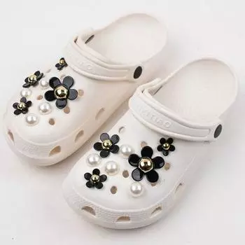 Очарование для обуви, булавки «сделай сам», украшение в виде жемчужного цветка, пряжка для обуви, набор подвесок, аксессуары, подарок для мальчиков и девочек