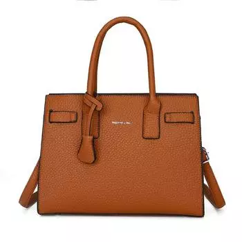 Очарование осени и зимы, лидерство в моде! Женская сумка в европейском и американском стиле с узором «Личи», совершенно новая. хаки