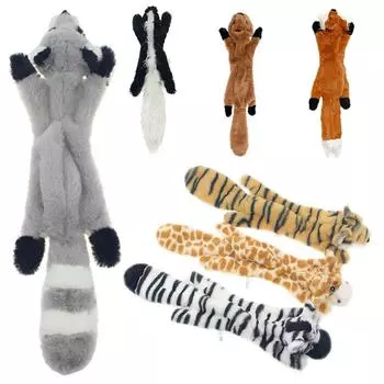 Очарование Удобная вечеринка Новые милые плюшевые игрушки Подарки Писк Изысканное новое поступление Белка Игрушки для собак Домашнее животное Волк Кролик Животное Плюшевая игрушка 1