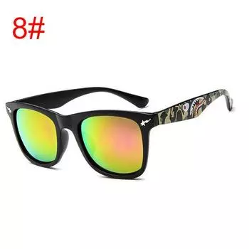 Очарование звездных очков, модные солнцезащитные очки с молнией, винтажная пара креативных очков 01