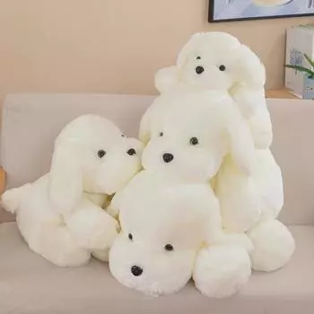 Очаровательная белая плюшевая игрушка-подушка для детей 25 cm