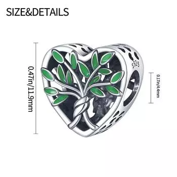 Очаровательная бусина из стерлингового серебра 925 пробы подходит для браслета, ожерелья, женской подвески-хамелеона, ювелирные изделия своими руками