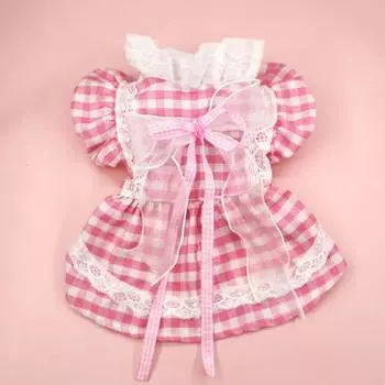 Очаровательная цветная кружевная юбка с шитьем в виде кошки, двуногая собака, аксессуар для питомца в стиле Лолиты XS жёлтый