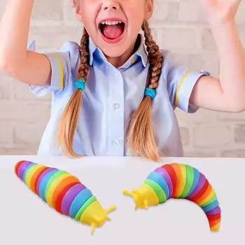 Очаровательная декомпрессионная игрушка, безопасный для упражнений детский сенсорный слизень, непоседа