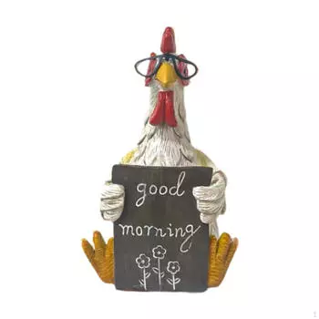 Очаровательная фигурка петуха, декор для дома, ручная работа Rooster