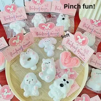 Очаровательная игрушка-снятие стресса в виде силиконового медведя Westie 17*13cm